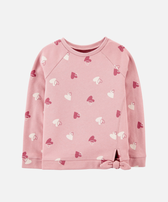 Heart Fleece Pullover